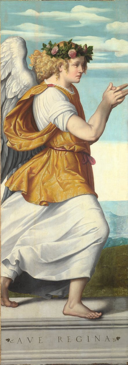 Enkeli (paneeli) tekijältä Giovanni Battista Moroni