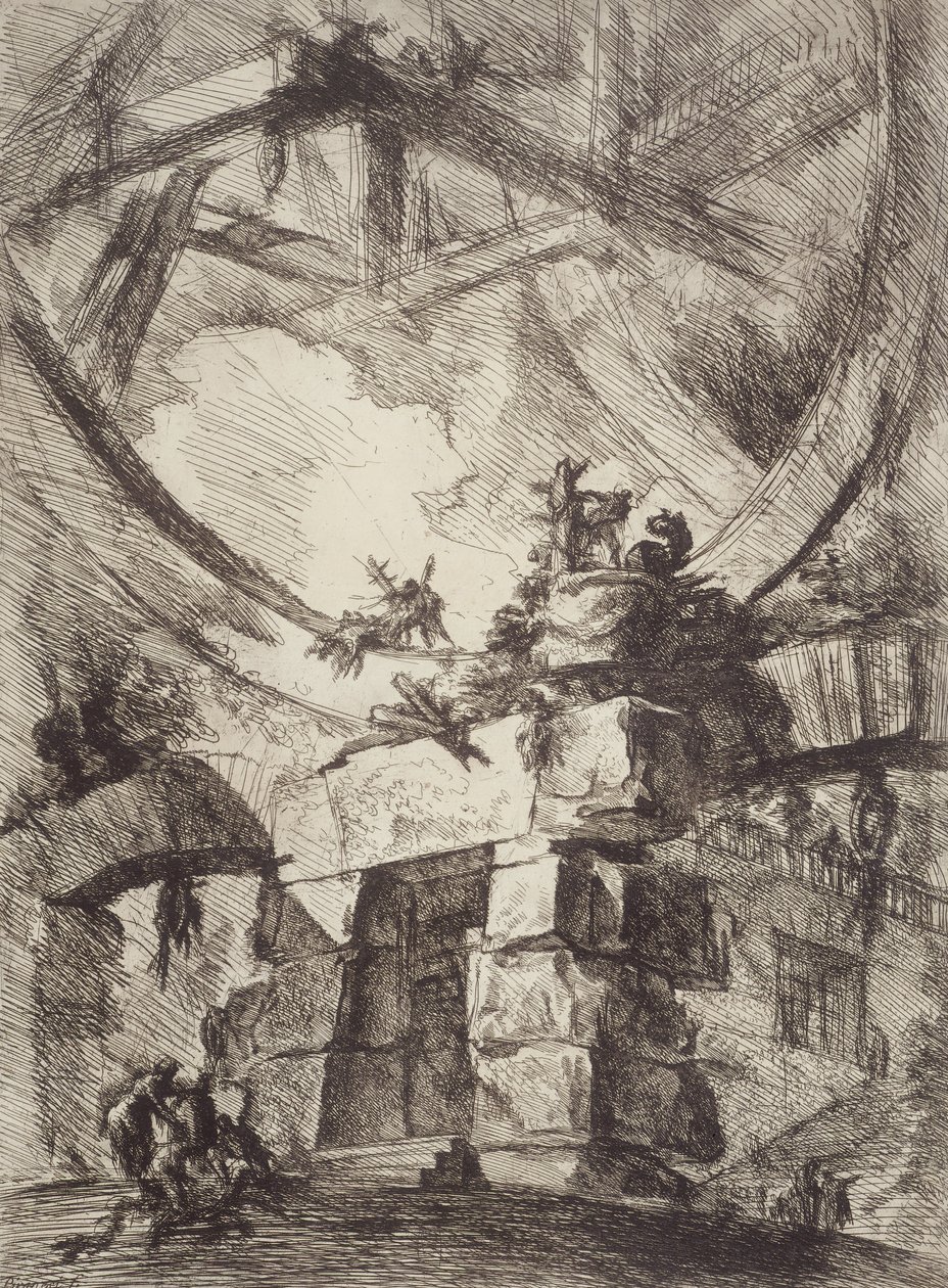 Jättiläinen pyörä tekijältä Giovanni Battista Piranesi