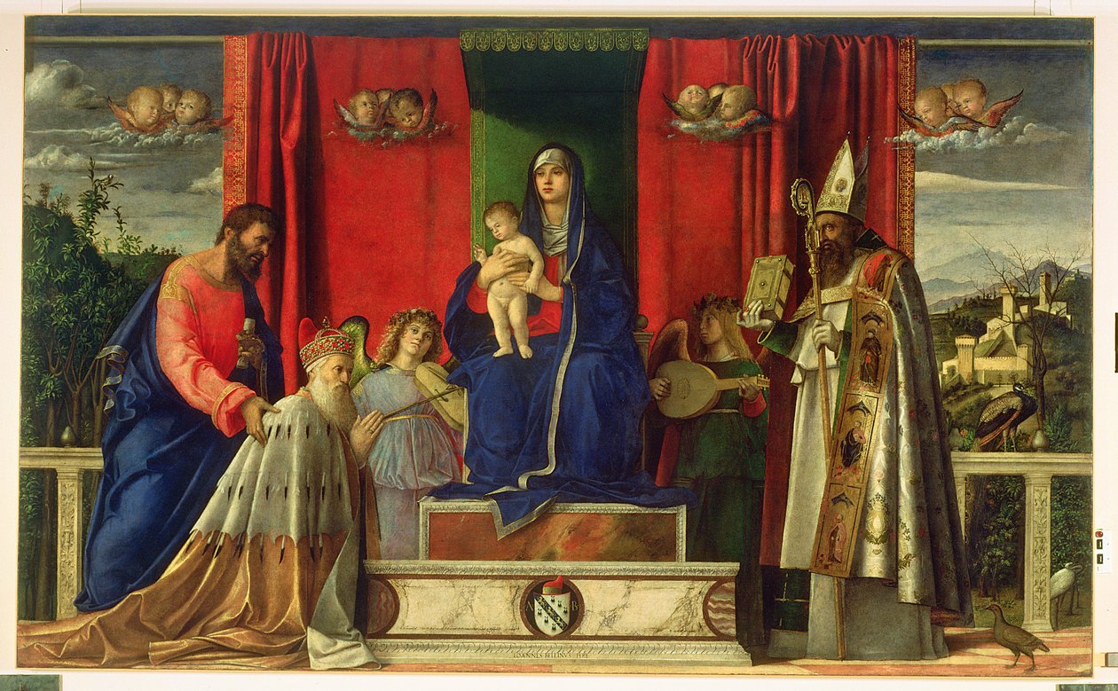 Madonna ja lapsi (Barbarigo-alttaritaulu) 1488 tekijältä Giovanni Bellini