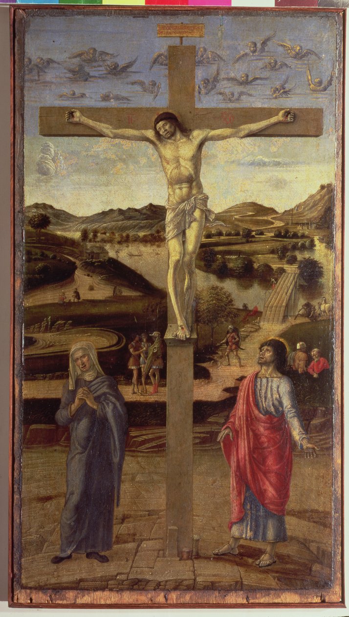 Ristiinnaulitseminen, noin 1455 tekijältä Giovanni Bellini