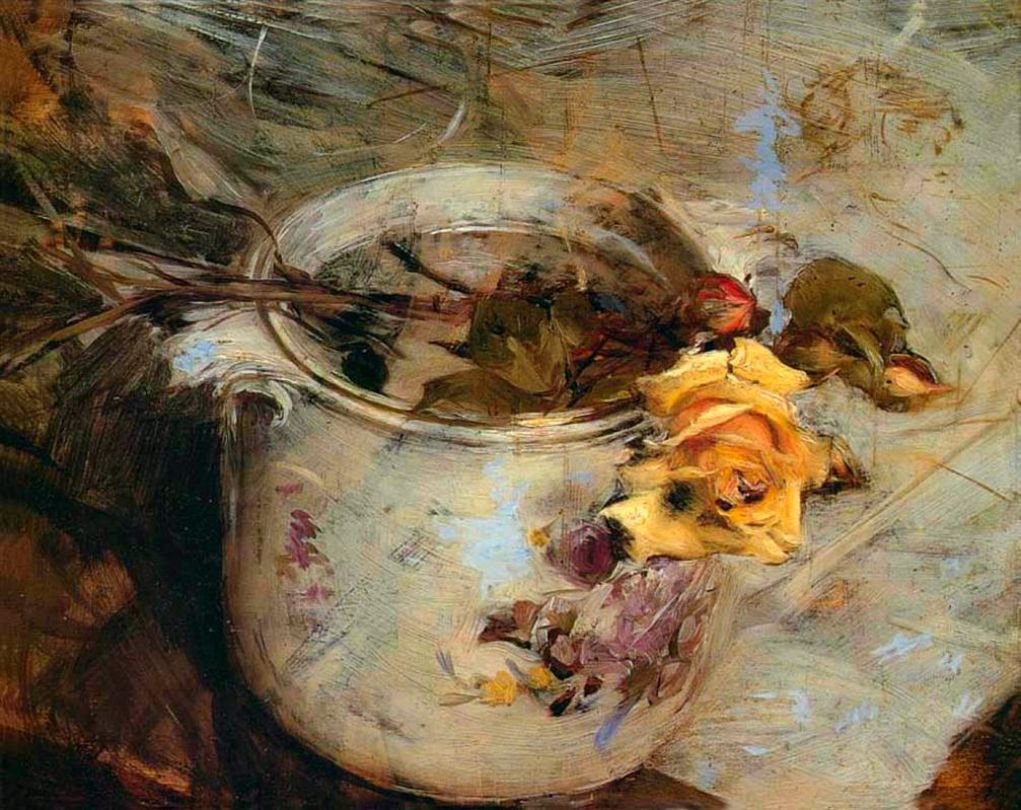  The Rose in Vase of SassonianSaksa: Rosen in Vase von SassonianPolski: Roza w wazonie Sassoniin tekijältä Giovanni Boldini