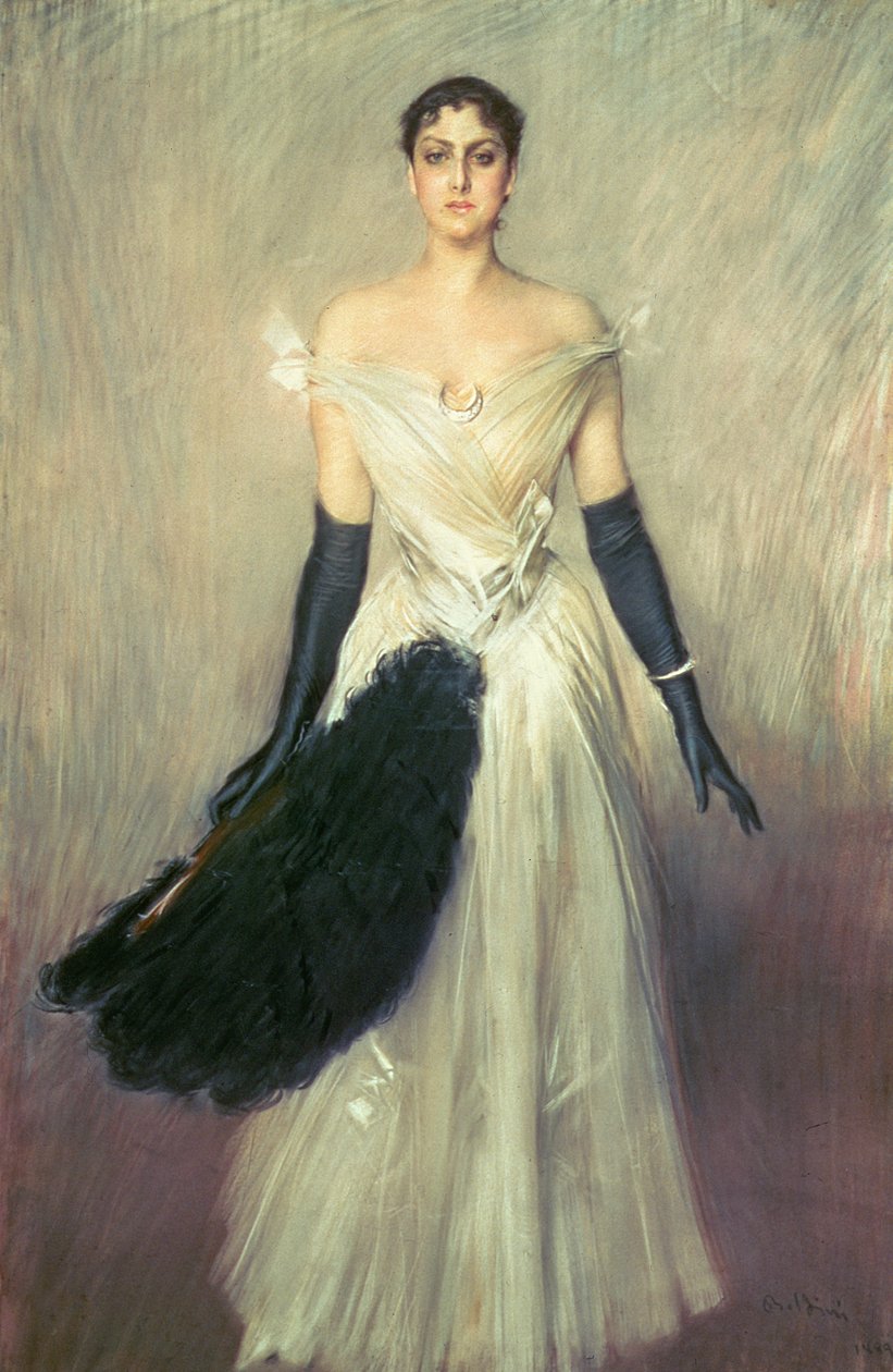 Naisen muotokuva, 1889 (pastelli) tekijältä Giovanni Boldini