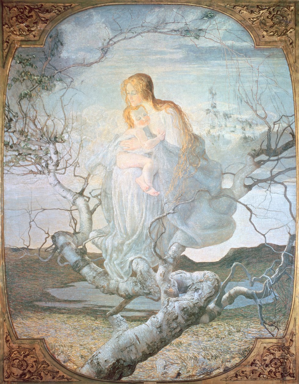 Elämän enkeli, 1894 tekijältä Giovanni Segantini