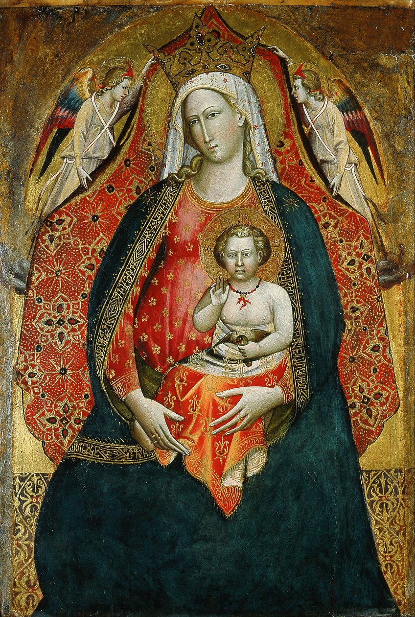 Madonna ja lapsi enkelien kanssa tekijältä Giovanni di Marco