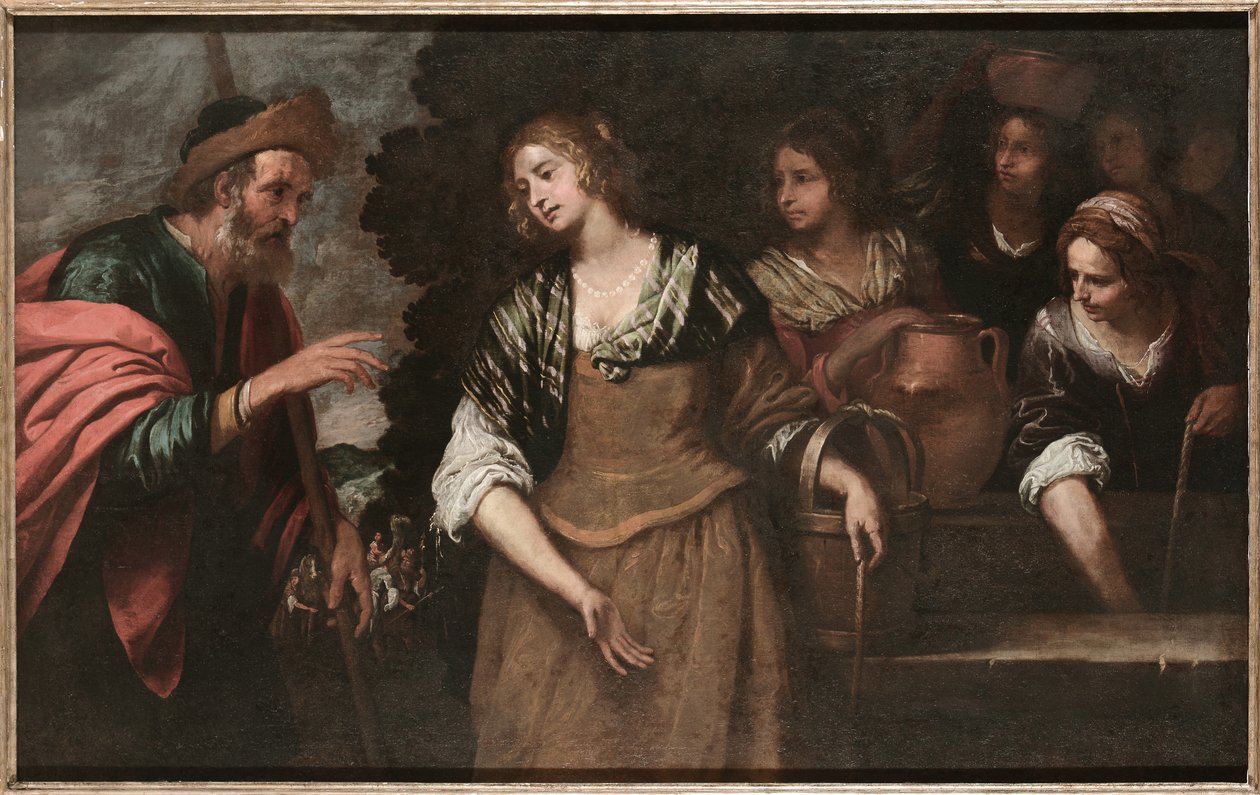 Rebecca kaivolla. tekijältä Giovanni Andrea de Ferrari