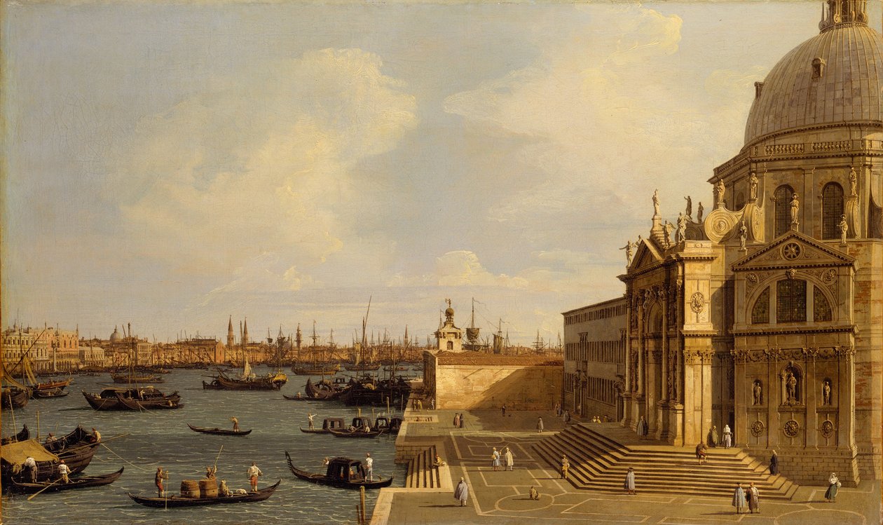 Venetsia: Santa Maria della Salute, noin 1740. tekijältä Giovanni Antonio Canal