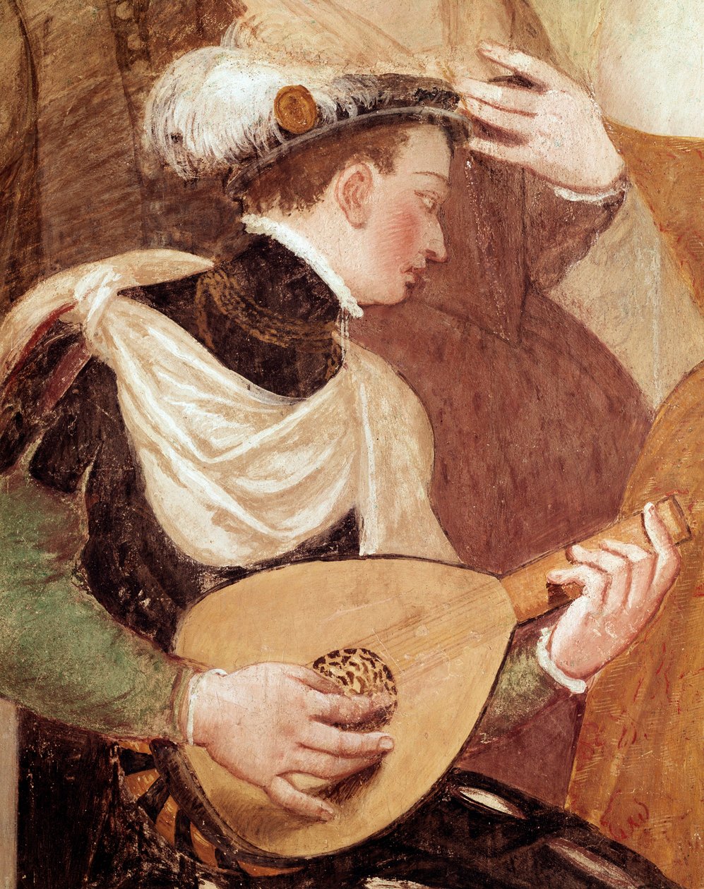 Tanssikutsut, yksityiskohta (Fresko tekijältä Giovanni Antonio Fasolo