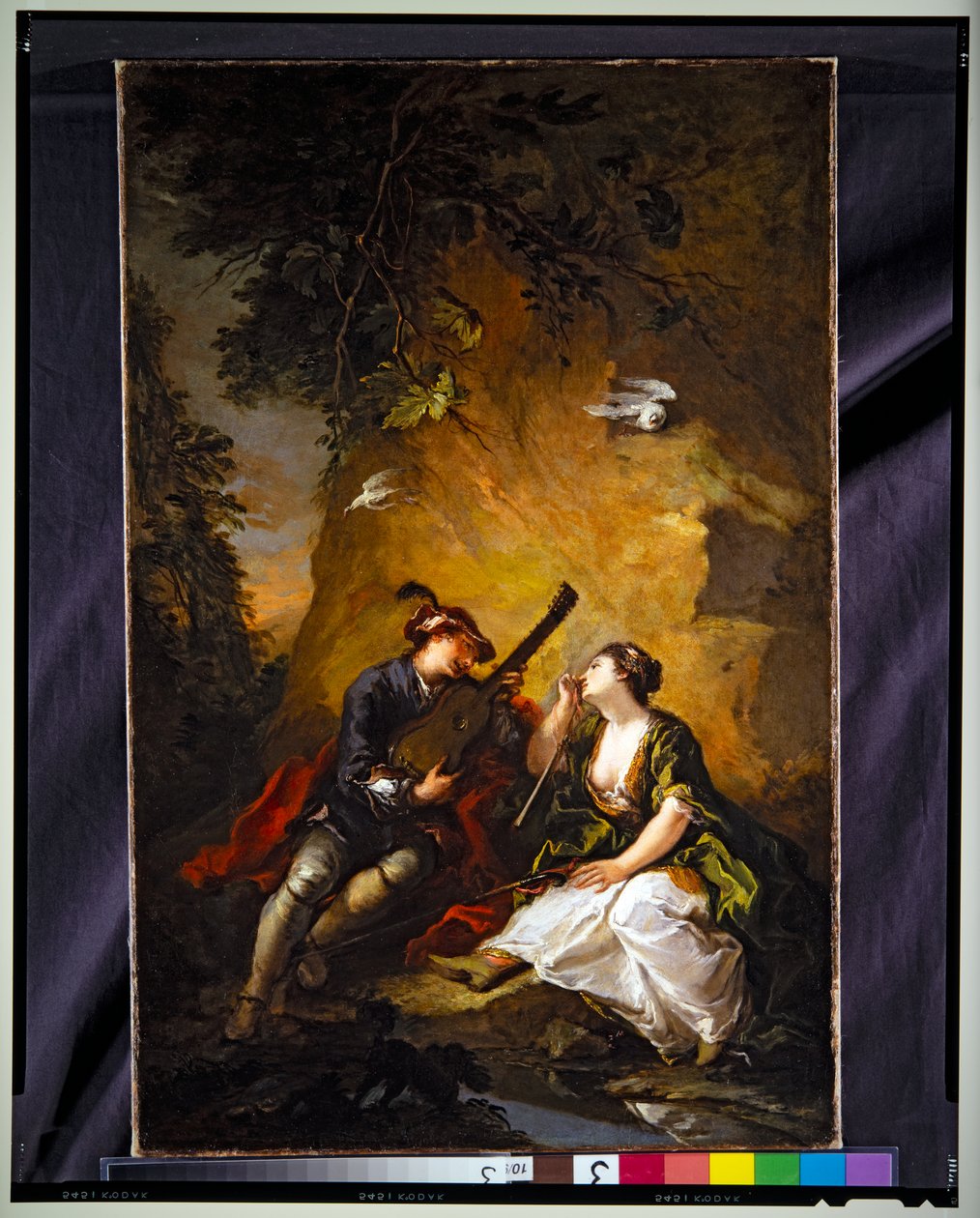 Musikaaliset rakastavaiset (Scene Galante) tekijältä Giovanni Antonio Guardi