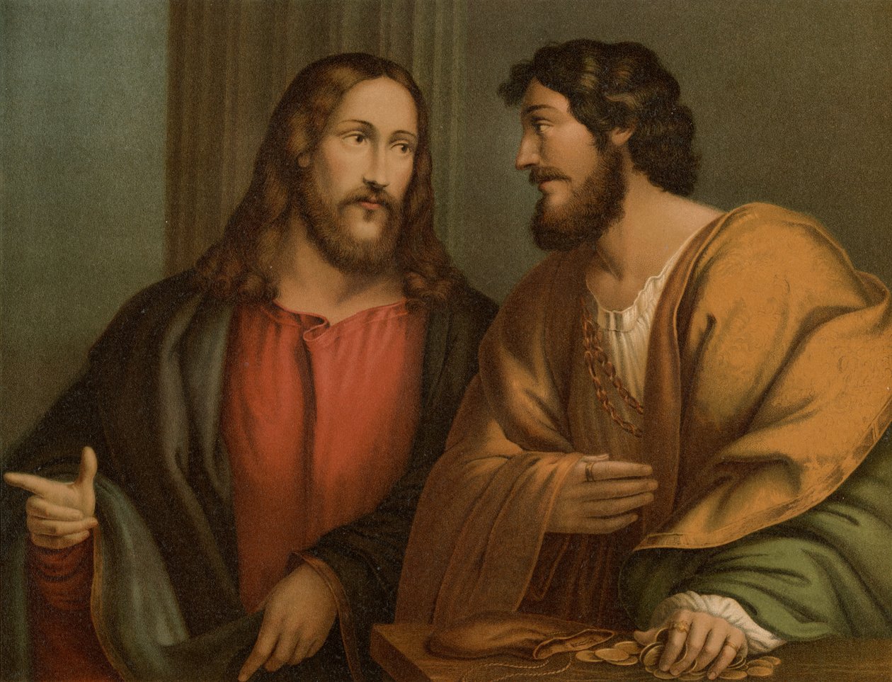 Matteuksen kutsu tekijältä Giovanni Antonio Pordenone