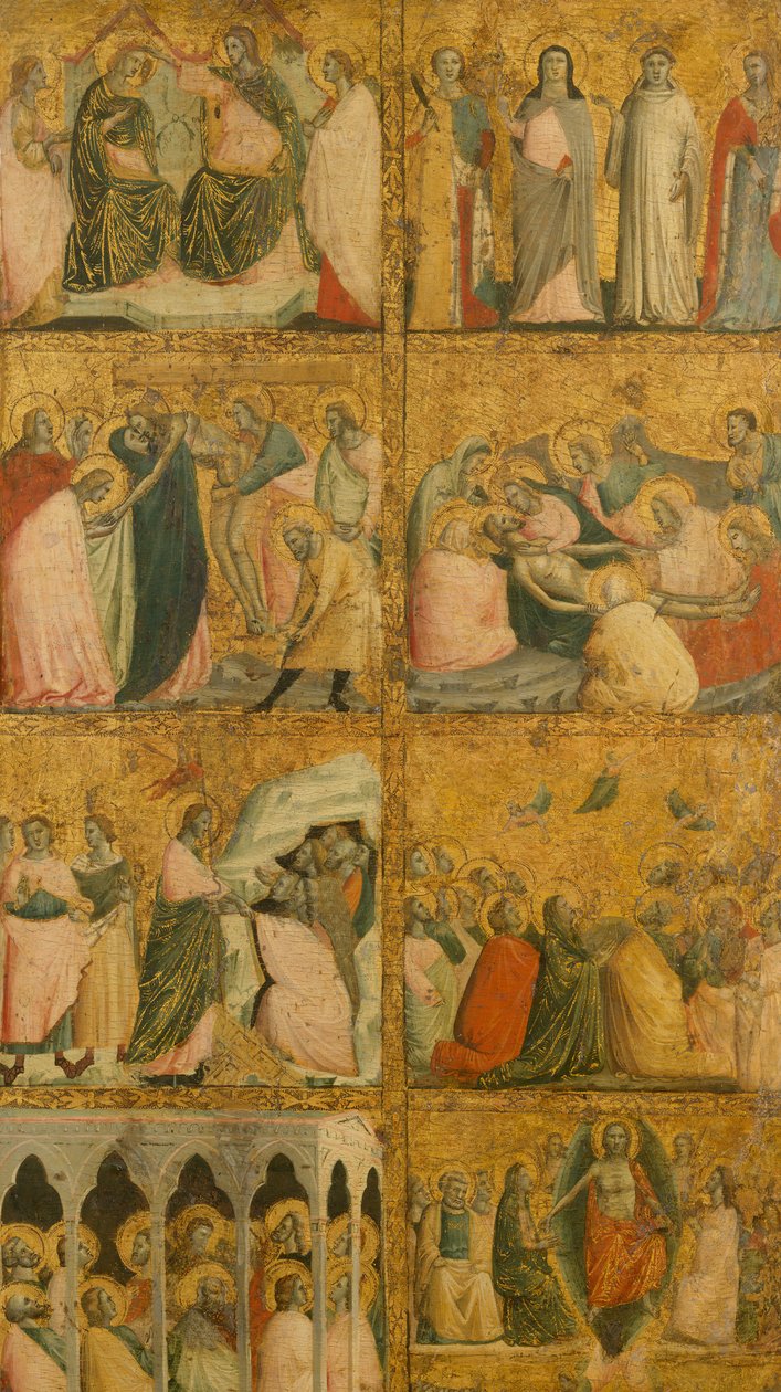Kohtauksia Kristuksen elämästä, 1340-luvun puoliväli. tekijältä Giovanni Baronzio