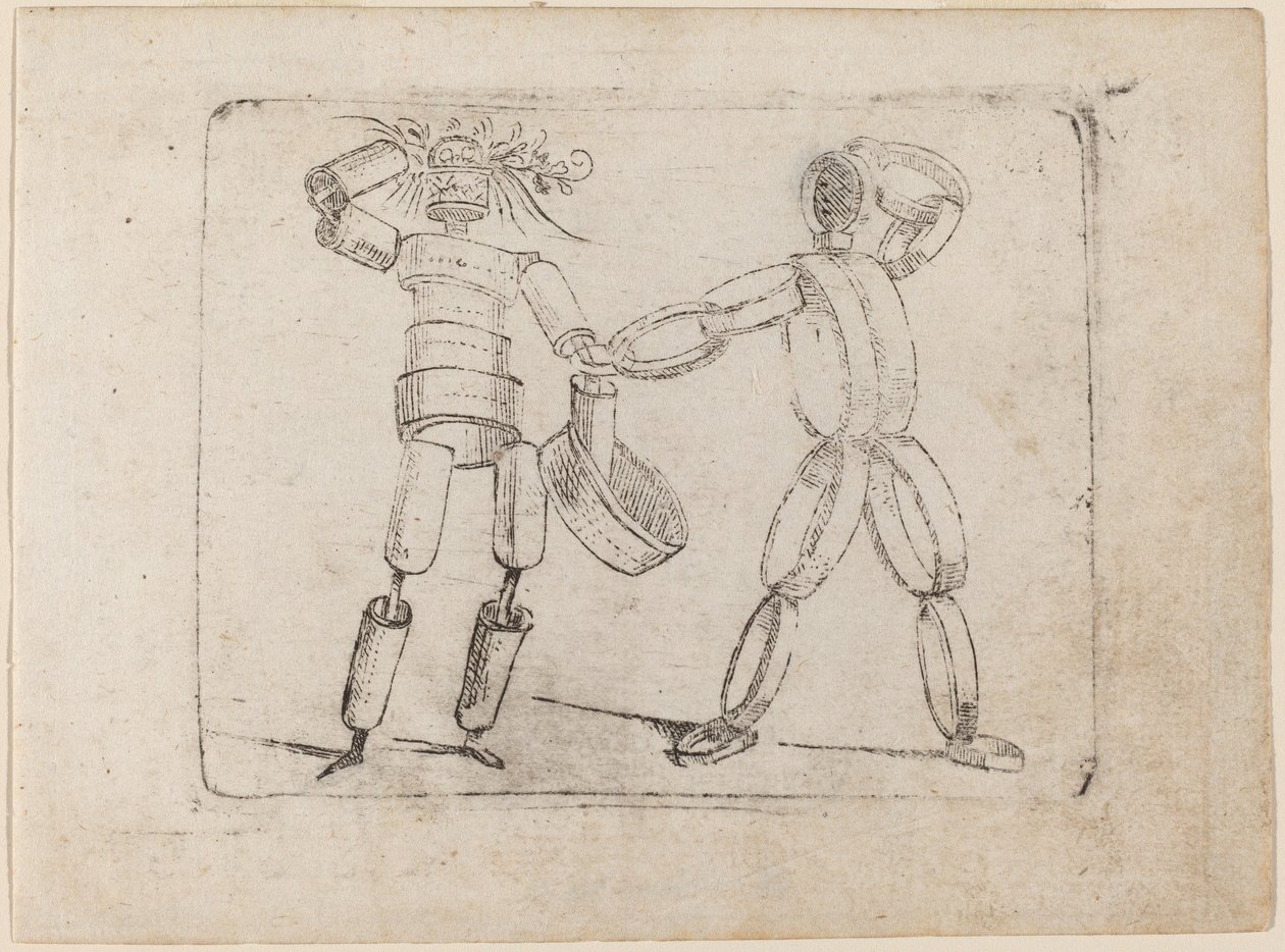 Teoksesta "Bizzarie di different figures" tekijältä Giovanni Battista Bracelli