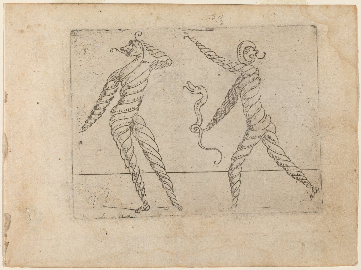 Teoksesta "Bizzarie di different figures" tekijältä Giovanni Battista Bracelli