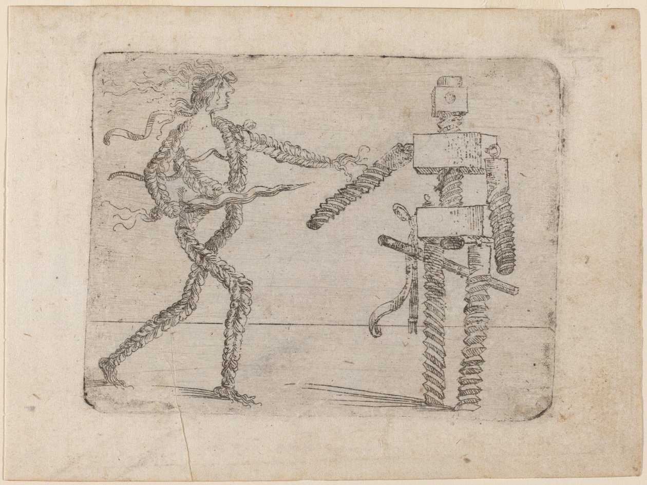 Teoksesta "Bizzarie di different figures" tekijältä Giovanni Battista Bracelli