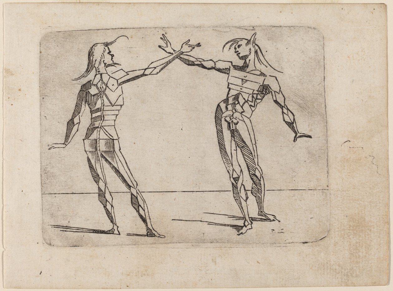 Teoksesta "Bizzarie di different figures" tekijältä Giovanni Battista Bracelli