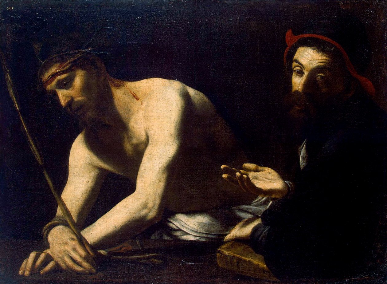 Kristus ja Kaifas, 1615-1620. tekijältä Giovanni Battista Caracciolo