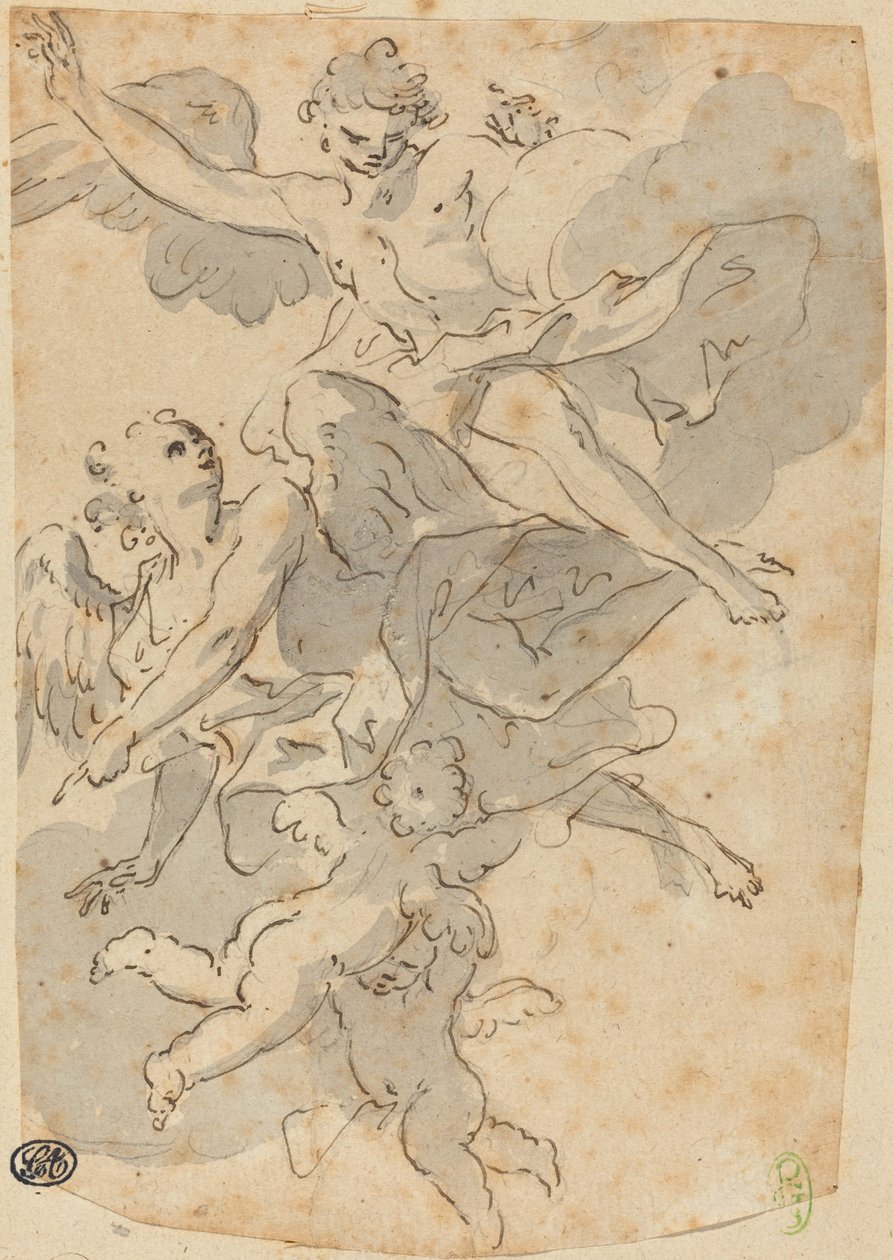 Enkelit ja Putti tekijältä Giovanni Battista Crosato