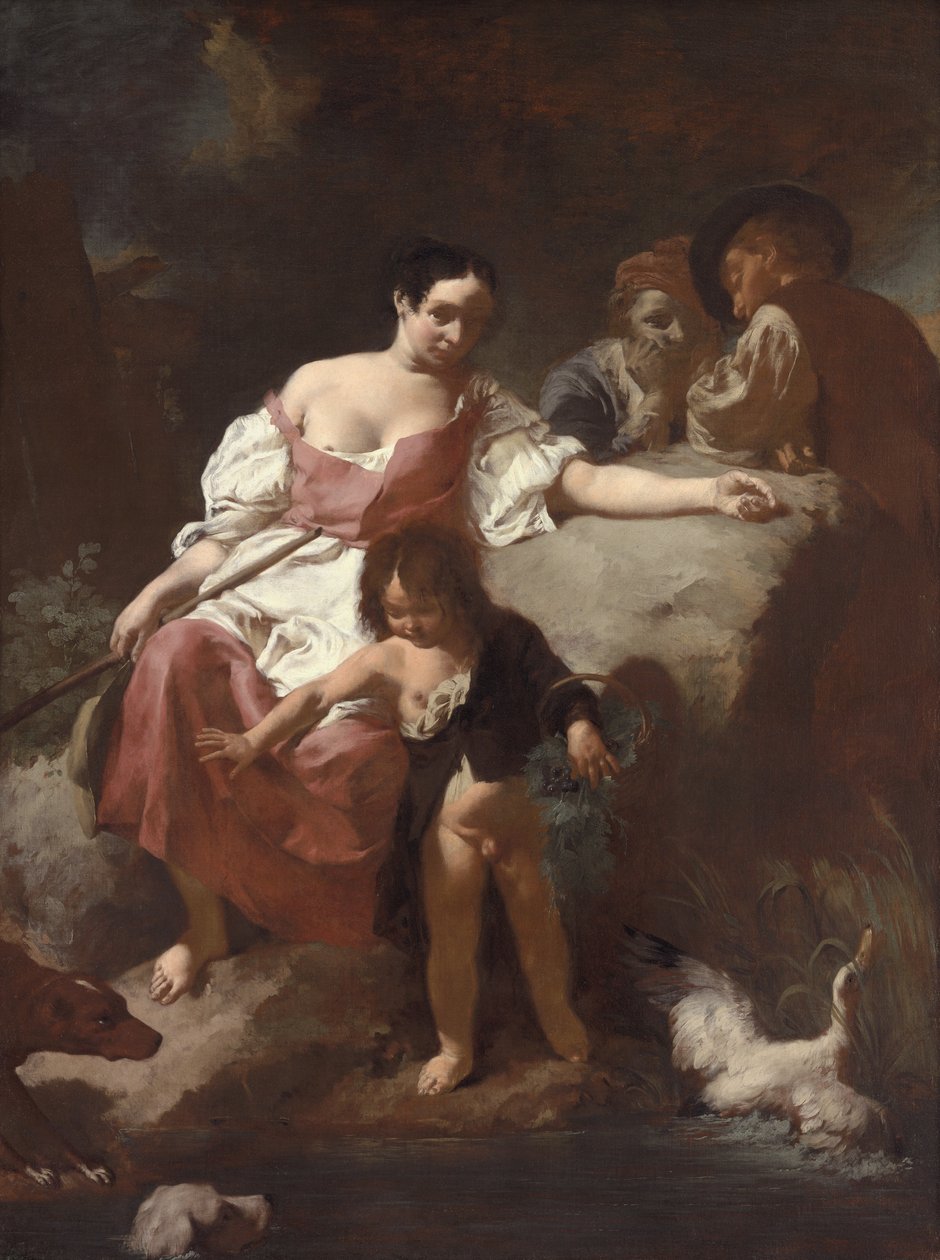 Pastoraalinen kohtaus, 1740 tekijältä Giovanni Battista Piazzetta