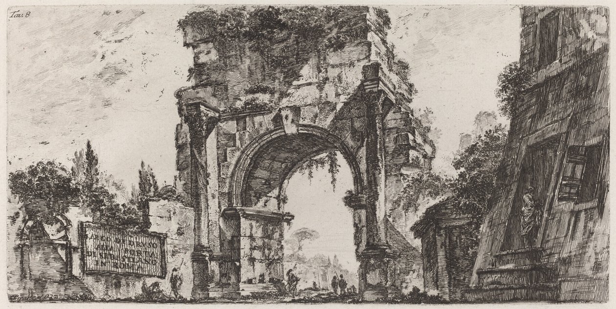 Drusuksen kaari tekijältä Giovanni Battista Piranesi