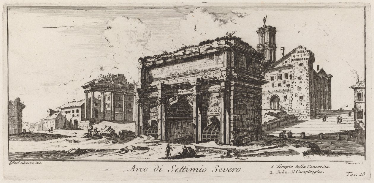 Septimius Severuksen kaari tekijältä Giovanni Battista Piranesi