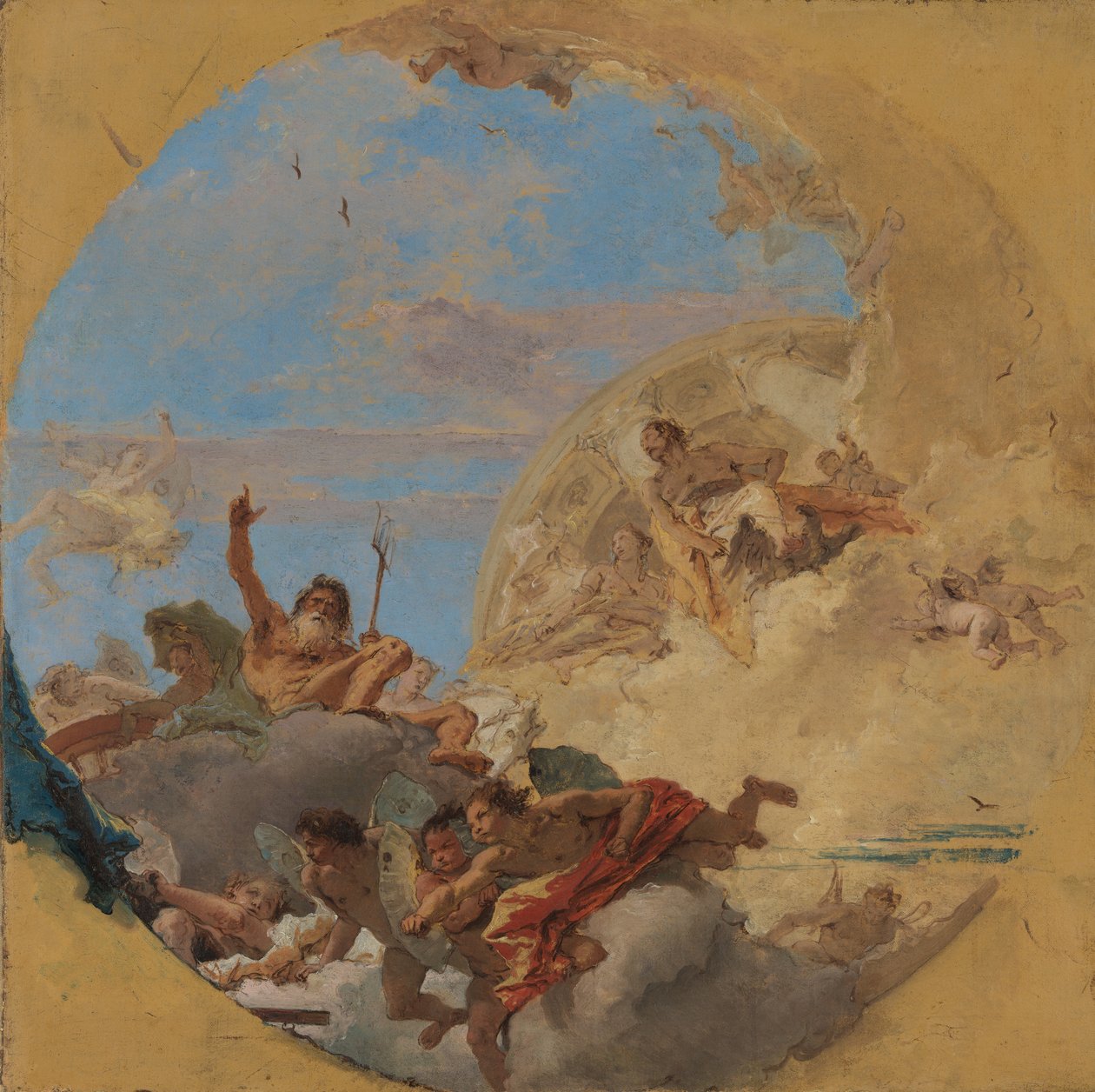 Neptunus ja tuulet. tekijältä Giovanni Battista Tiepolo