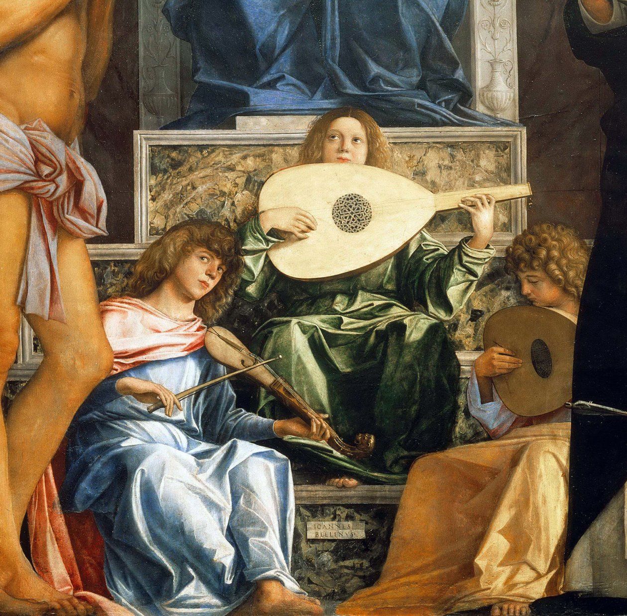 San Giobben alttaritaulu. Yksityiskohta, noin 1487. tekijältä Giovanni Bellini