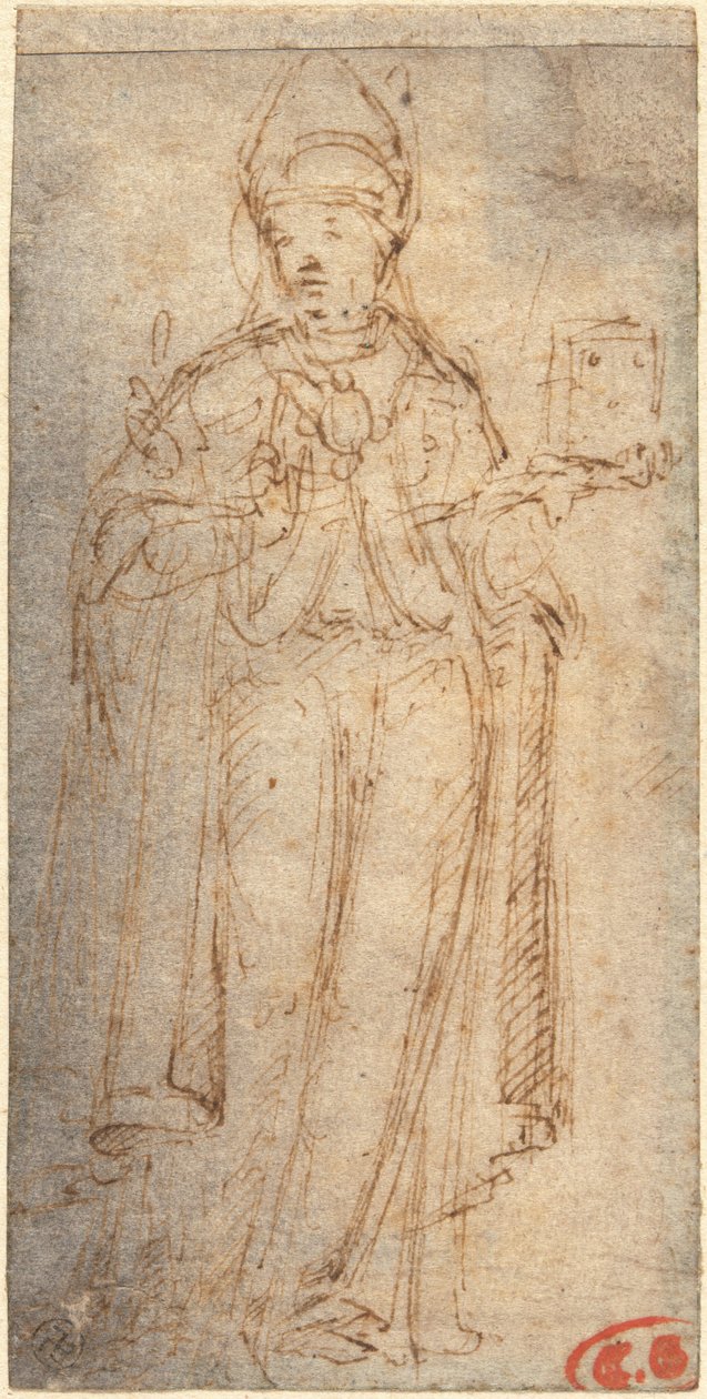 Pyhä Louis Toulouselainen kädessään kirjaa tekijältä Giovanni Bellini