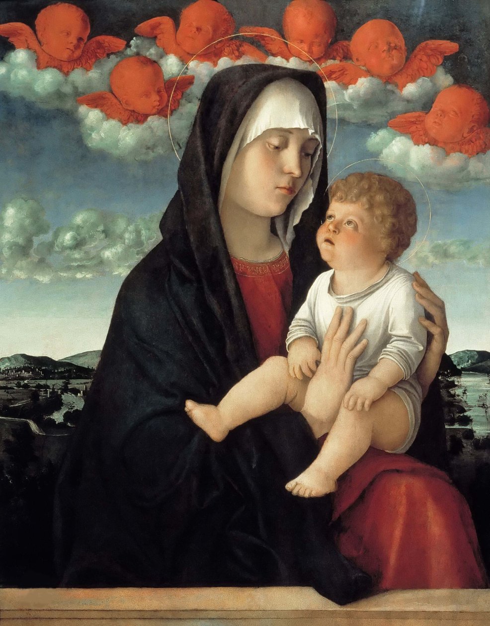 Neitsyt ja lapsi, n. 1500. tekijältä Giovanni Bellini