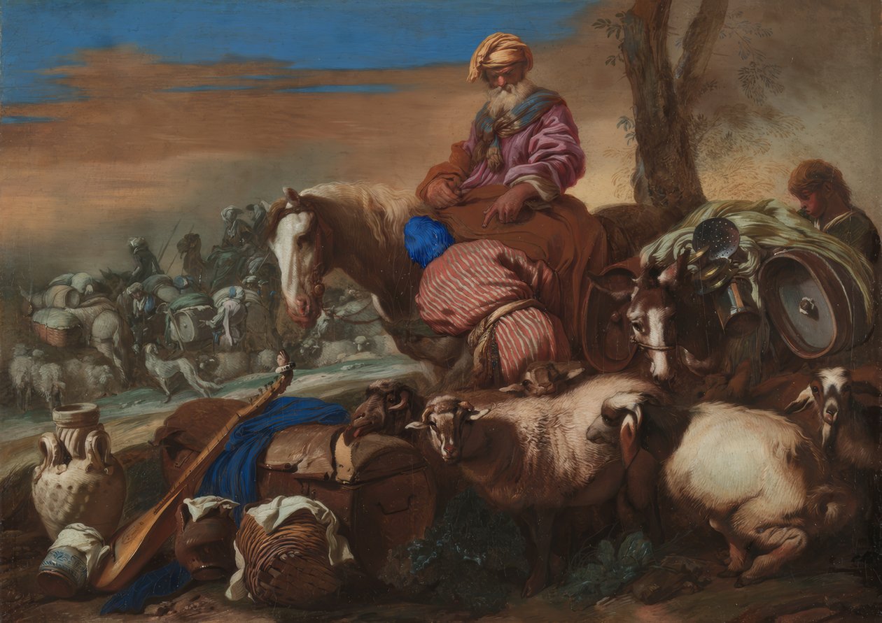 Aabrahamin palvelijan vala tekijältä Giovanni Benedetto Castiglione