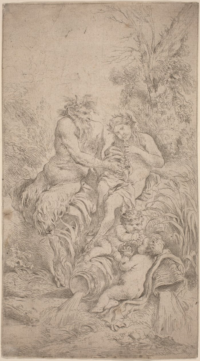 Pan ja Olympus tekijältä Giovanni Benedetto Castiglione