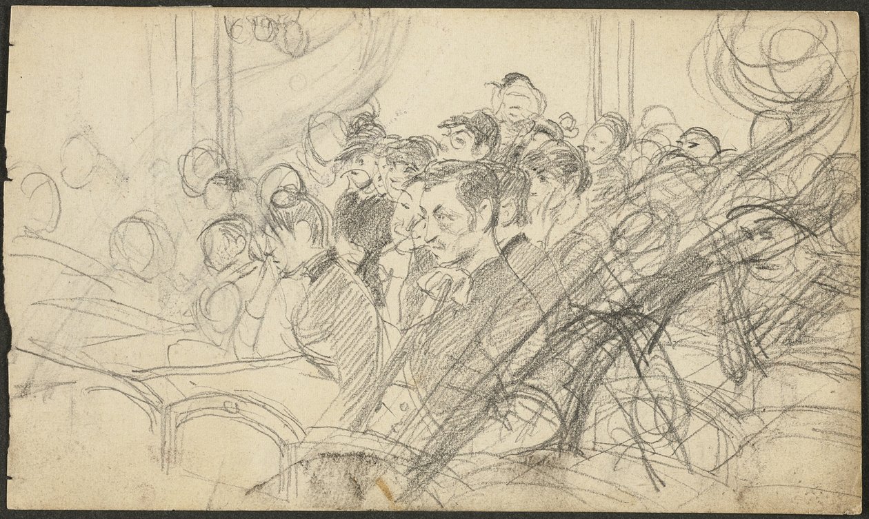 Yleisö pariisilaisessa teatterissa I tekijältä Giovanni Boldini