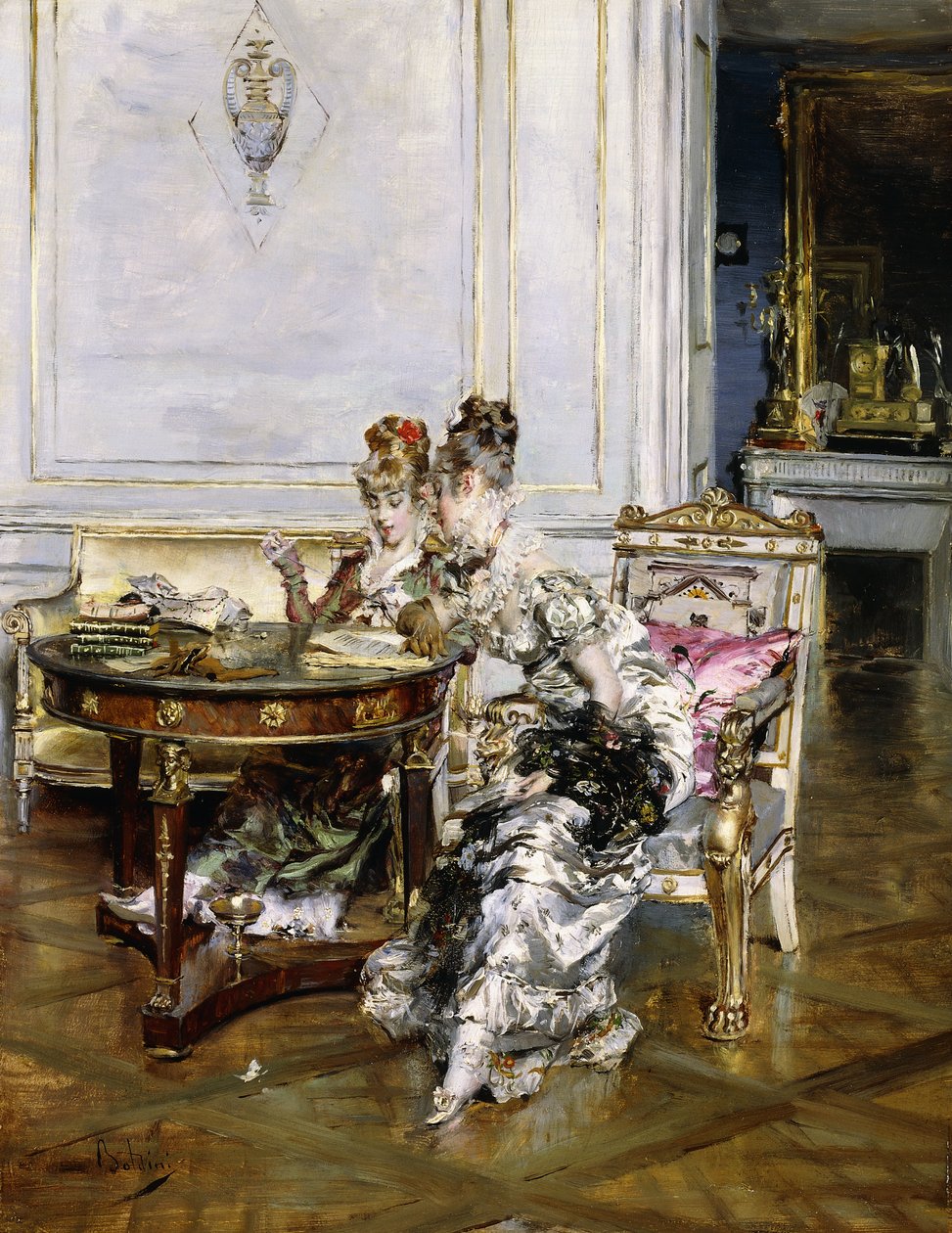 Elegant Ladies in an Interior, n. 1875 tekijältä Giovanni Boldini