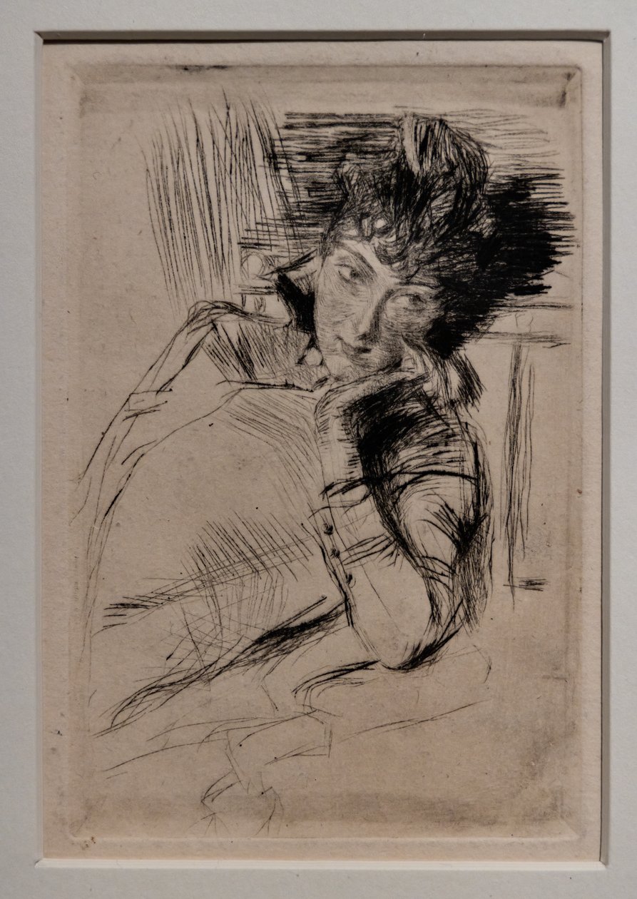 Mietteliäs Nainen tekijältä Giovanni Boldini