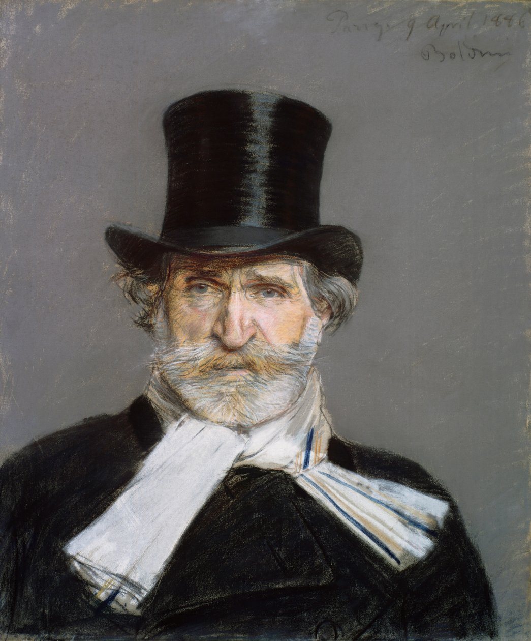 Giuseppe Verdin muotokuva, 1886 tekijältä Giovanni Boldini