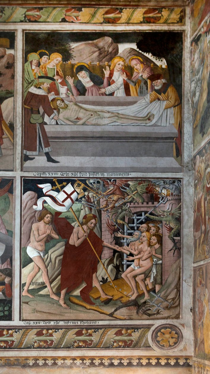 Kohtauksia Kristuksen kärsimyksestä, n. 1492 tekijältä Giovanni Canavesio