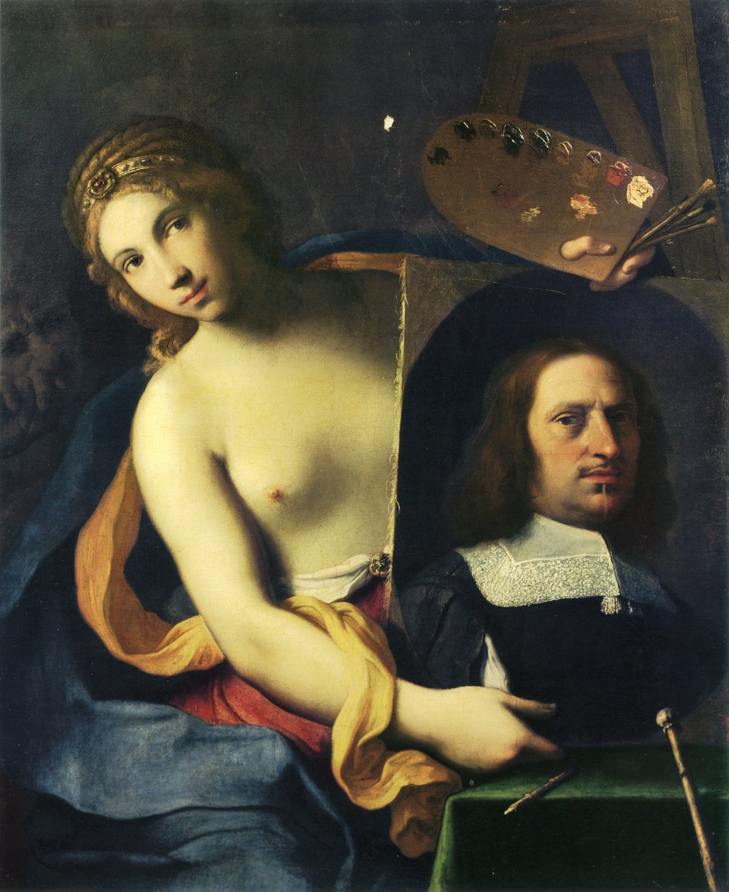 Maalauksen allegoria tekijältä Giovanni Domenico Cerrini