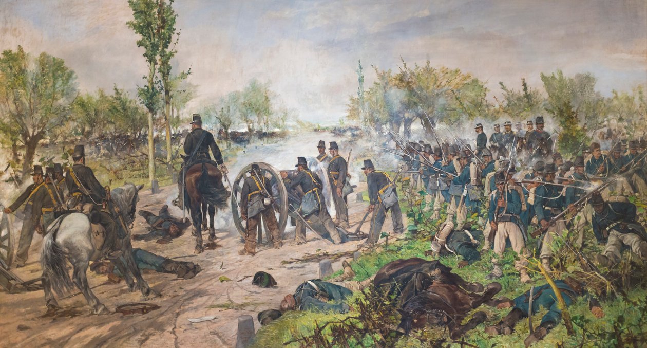 Custozan taistelu tekijältä Giovanni Fattori