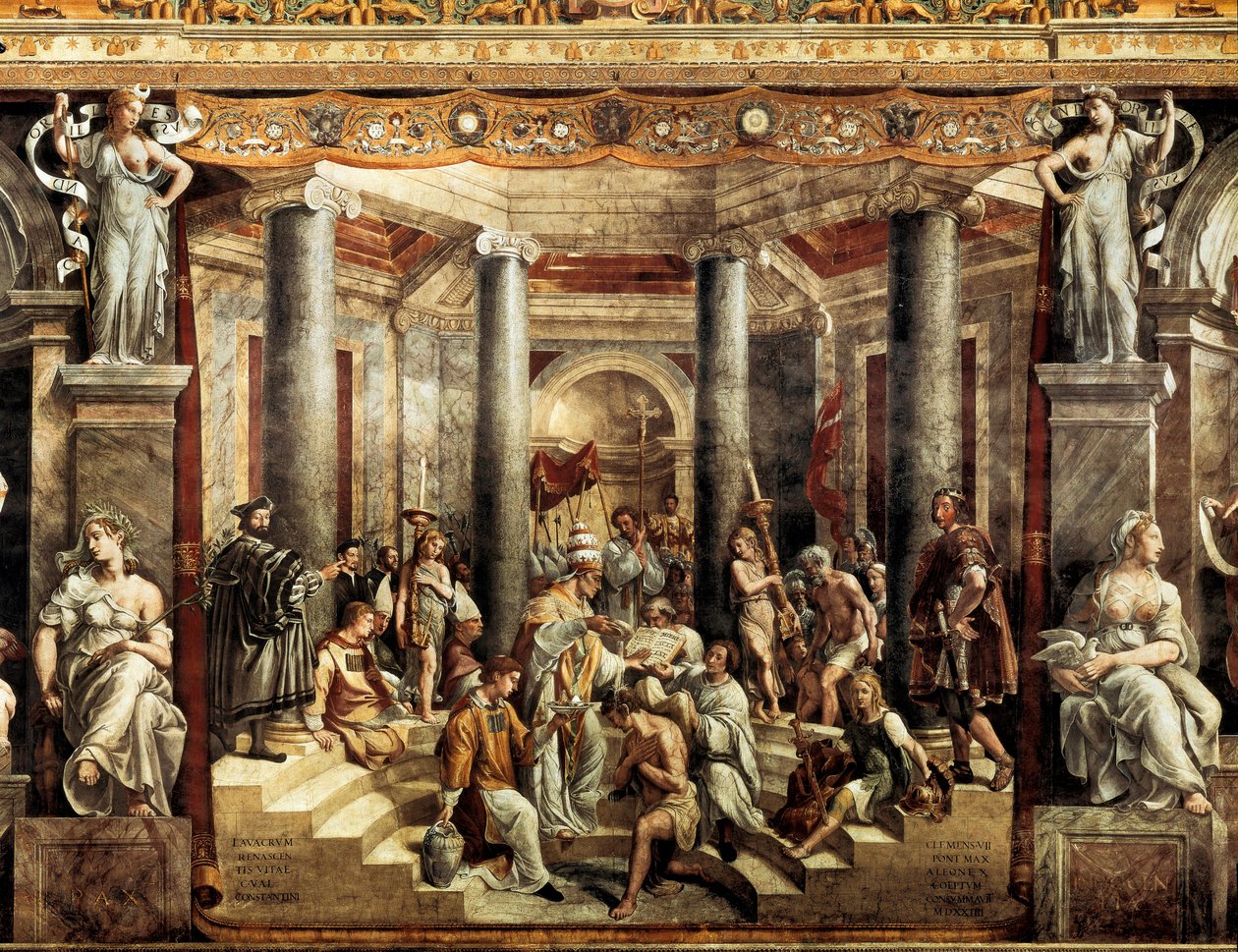 Konstantinuksen kaste tekijältä Giovanni Francesco (c.1488 1528) Penni