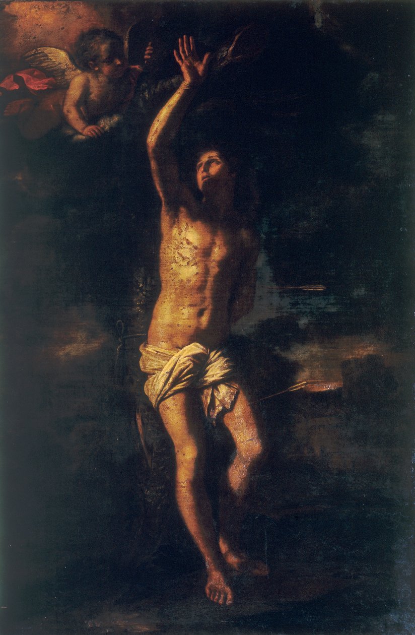 Pyhä Sebastian tekijältä Giovanni Francesco Barbieri