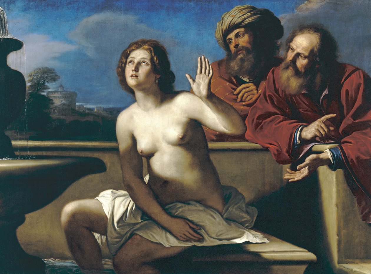 Susanna ja vanhimmat tekijältä Giovanni Francesco Barbieri
