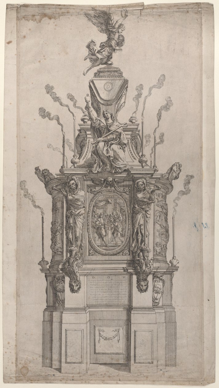 Catafalque, 1626-80. tekijältä Giovanni Francesco Grimaldi