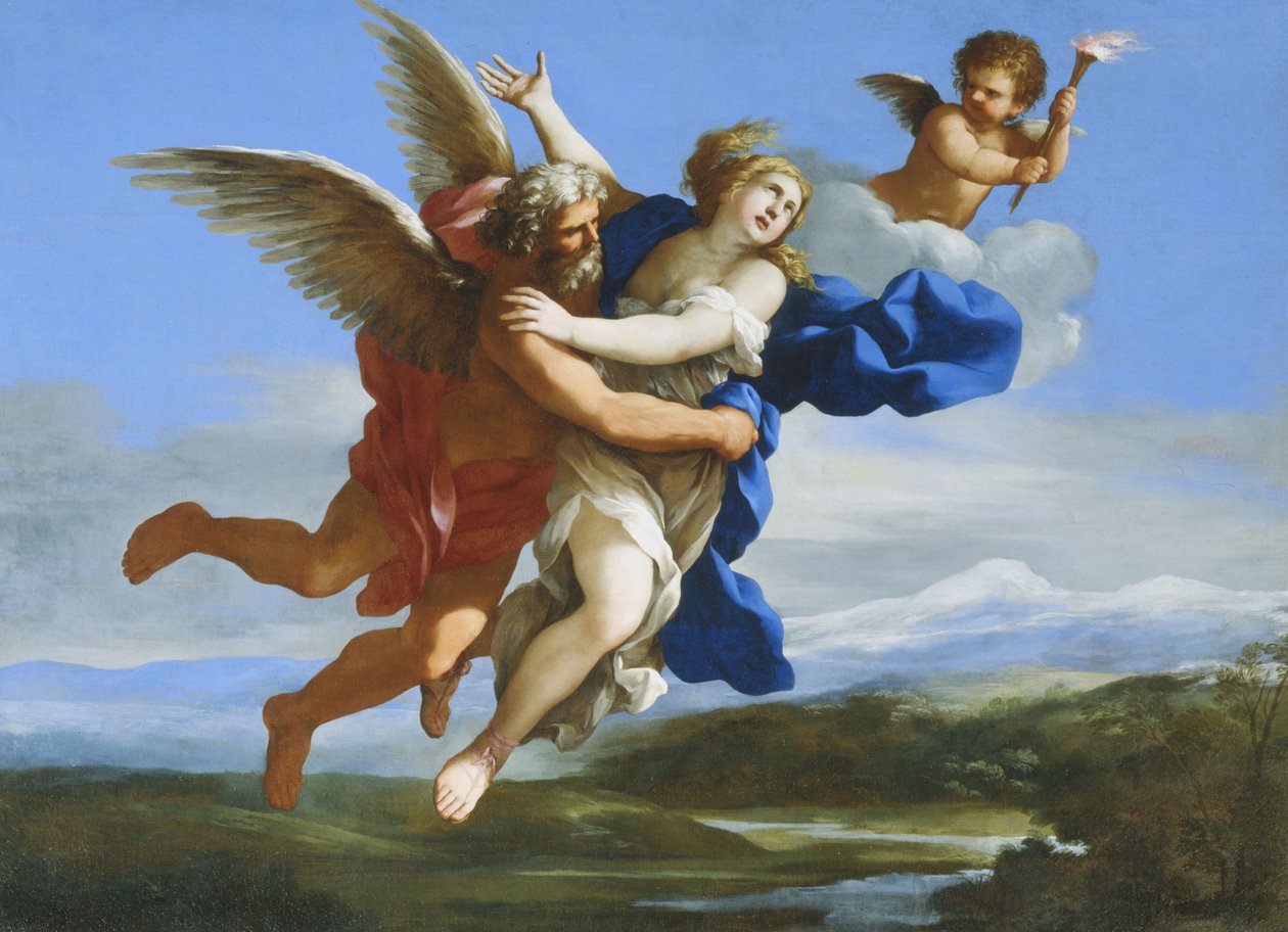 Boreas sieppaamassa Oreithyan tekijältä Giovanni Francesco Romanelli
