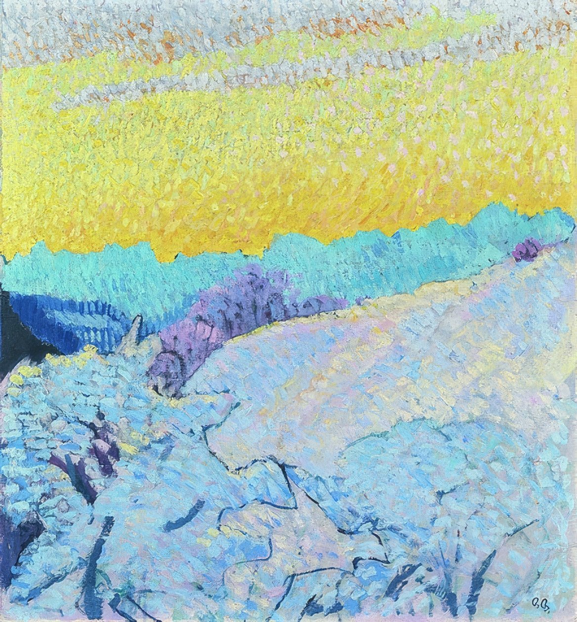 Winterabend. 1905-06 tekijältä Giovanni Giacometti