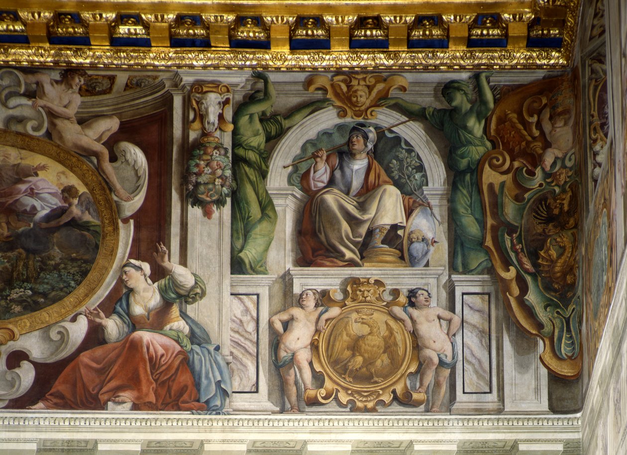 Yksityiskohta friisistä, Hall of Cuirassiers tekijältä Giovanni Lanfranco