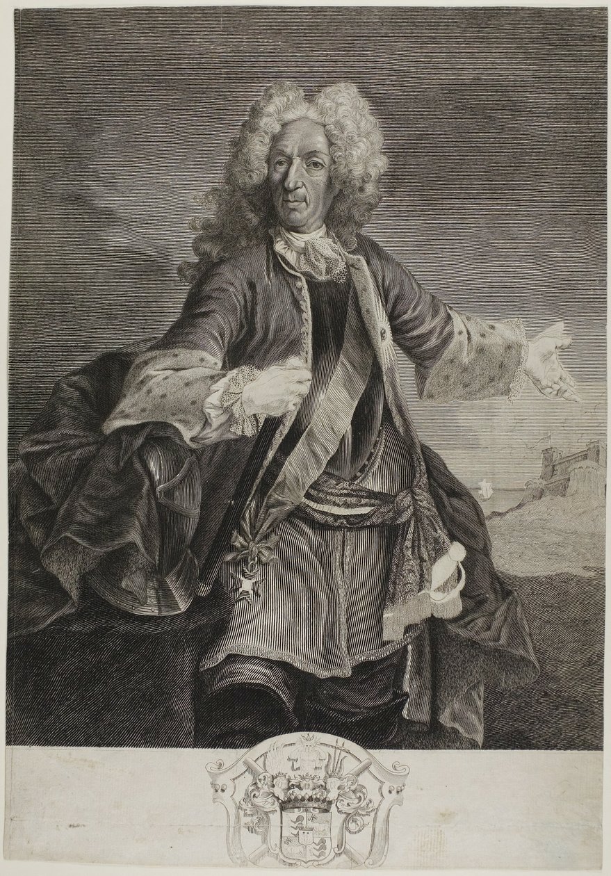 Johann Matthias, Schulenburgin kreivi. tekijältä Giovanni Marco Pitteri