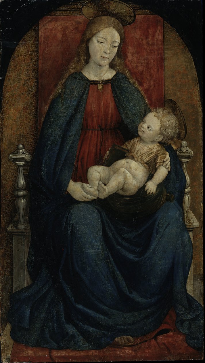 Neitsyt ja lapsi, n. 1480 tekijältä Giovanni Martino Spanzotti