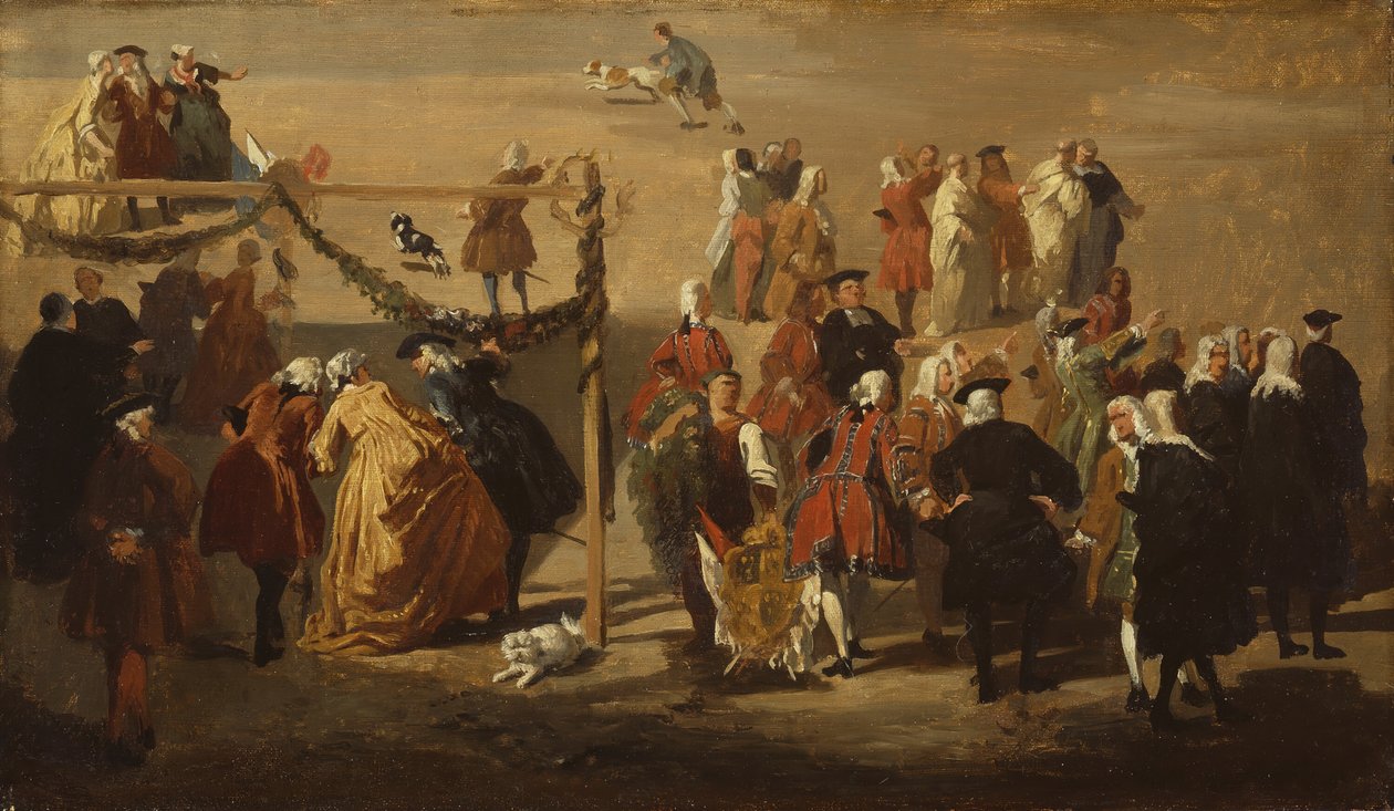 Festivaali Piazza Navonalla, 1729. tekijältä Giovanni Paolo Panini