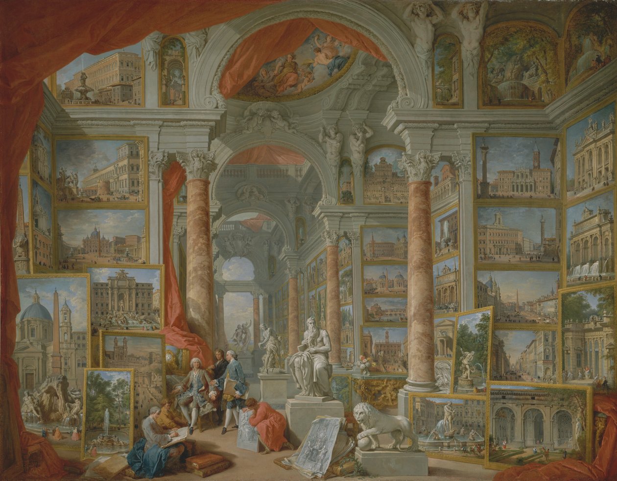 Moderni Rooma, 1757. tekijältä Giovanni Paolo Panini