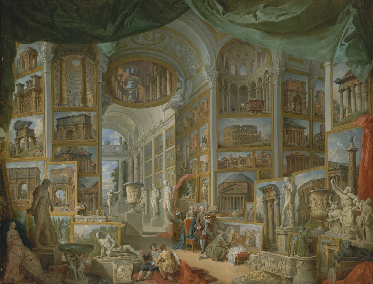 Muinainen Rooma, 1757. tekijältä Giovanni Paolo Pannini