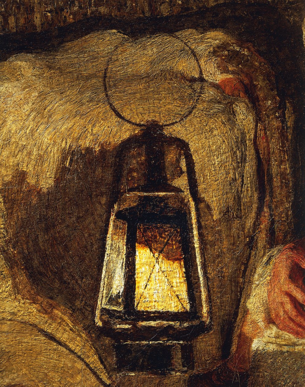 Kaksi äitiä, Giovanni Segantini, yksityiskohta tekijältä Giovanni Segantini