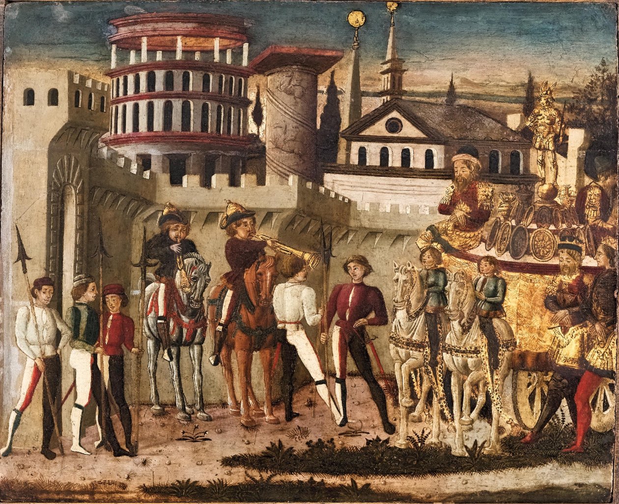 Vanhanaikainen voittokohtaus tekijältä Giovanni Di Ser Giovanni Guidi
